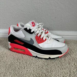 Nike Air Max 90 Premium Mesh (GS) Infrared Size 7Y 724882-100